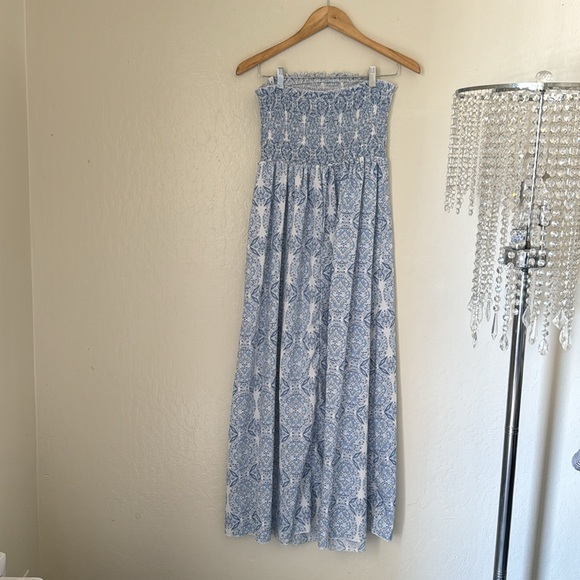 Women’s Floral Print Tube Flowy Dress Size 6 - Picture 5 of 10